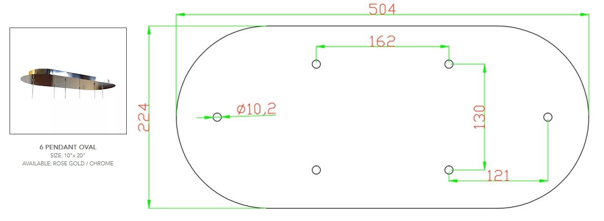 6 IN 1 OVAL BASE